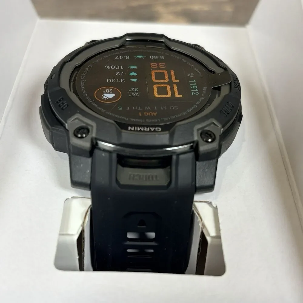Garmin Instinct 3 45MM Rugged GPS Smartwatch AMOLED **BRAND NEW**